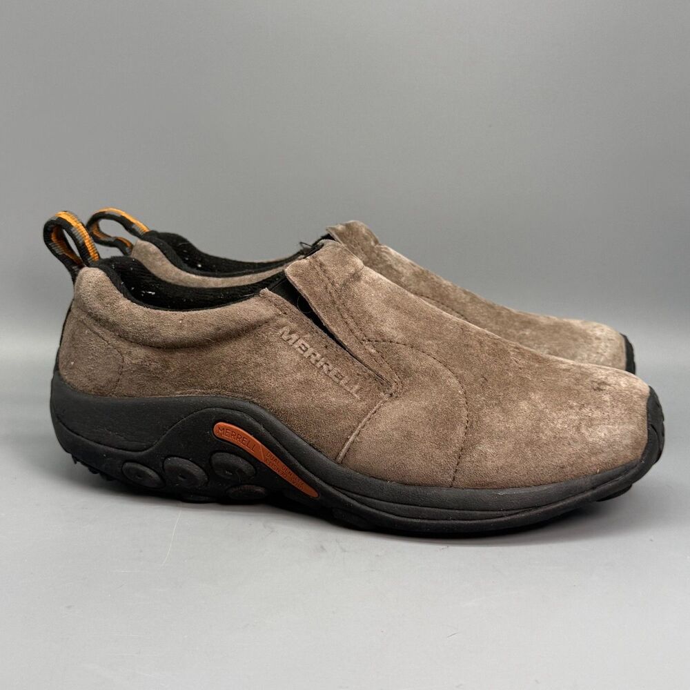 Merrell Jungle Moc Men's 9 WIDE Brown Suede Outdoor Slip-On Low Hiking Shoes